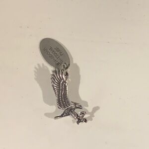 Sterling eagle charm pendant figurine